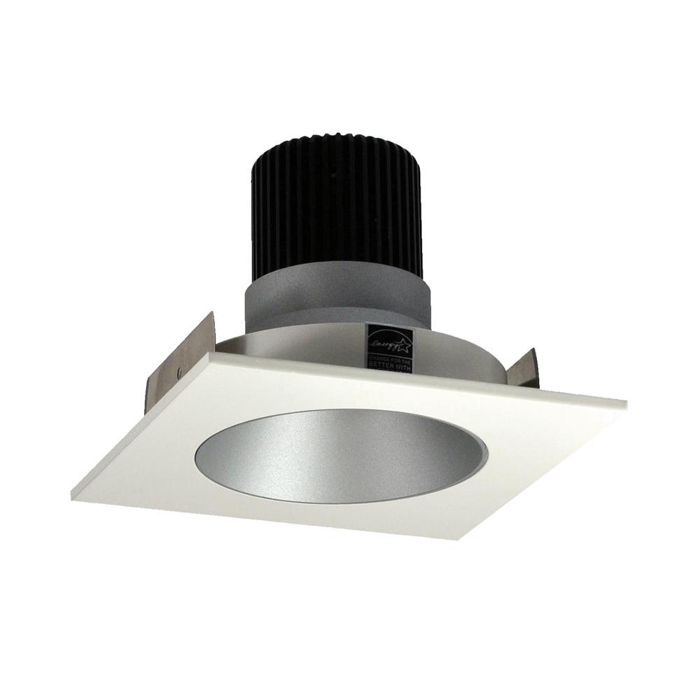 4" Iolite LED Square Reflector with Round Aperture, 1000lm / 14W, 3000K, Haze Reflector / White