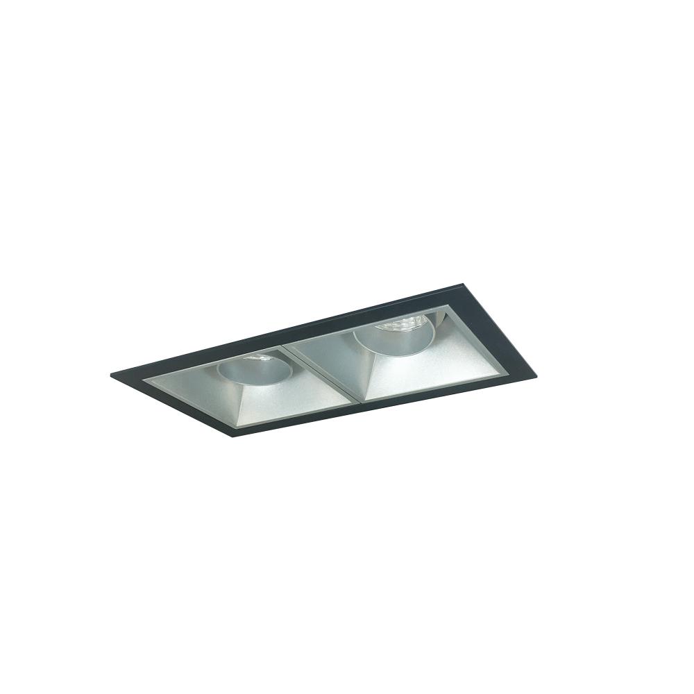 Iolite MLS 2-Head Trim Set, Black Flange, 5000K, 1000lm, Haze Fixed Downlt./Adj. Gimbal Trims