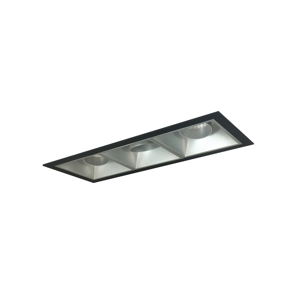 Iolite MLS 3-Head Trim Set, Black Flange, 5000K, 1000lm, Haze Adj. Snoot/Adj. Gimbal Trims