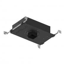 Nora NHAPIC-3S20L33540DP - 3" Apollo Square IC Air-Tight New Construction Housing w/ 1.625" to 2" Ceiling Collar,