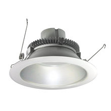 Nora NLCBC2-65130HZW/10 - 6" Cobalt Click Round Retrofit Reflector, 1000lm / 12W, 3000K, Haze Reflector / White Flange