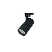 Nora NTE-85518M935B - Jason LED Track Head, Cylinder, 18W, 35K, 90+ CRI, Med. Flood, Black