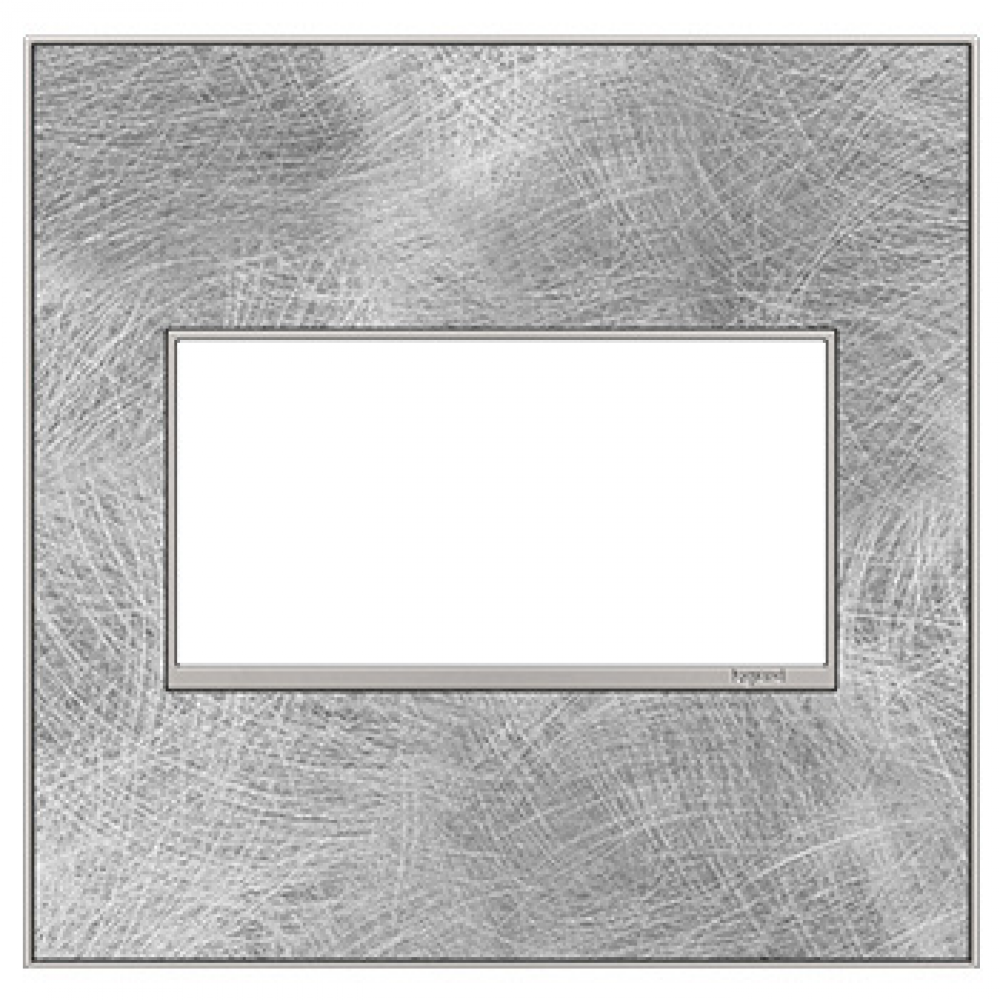 adorne Spiraled Stainless Two-Gang Screwless Wall Plate