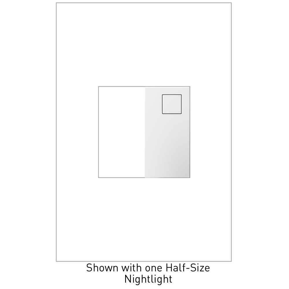 adorne Night Light, Half-Size, White