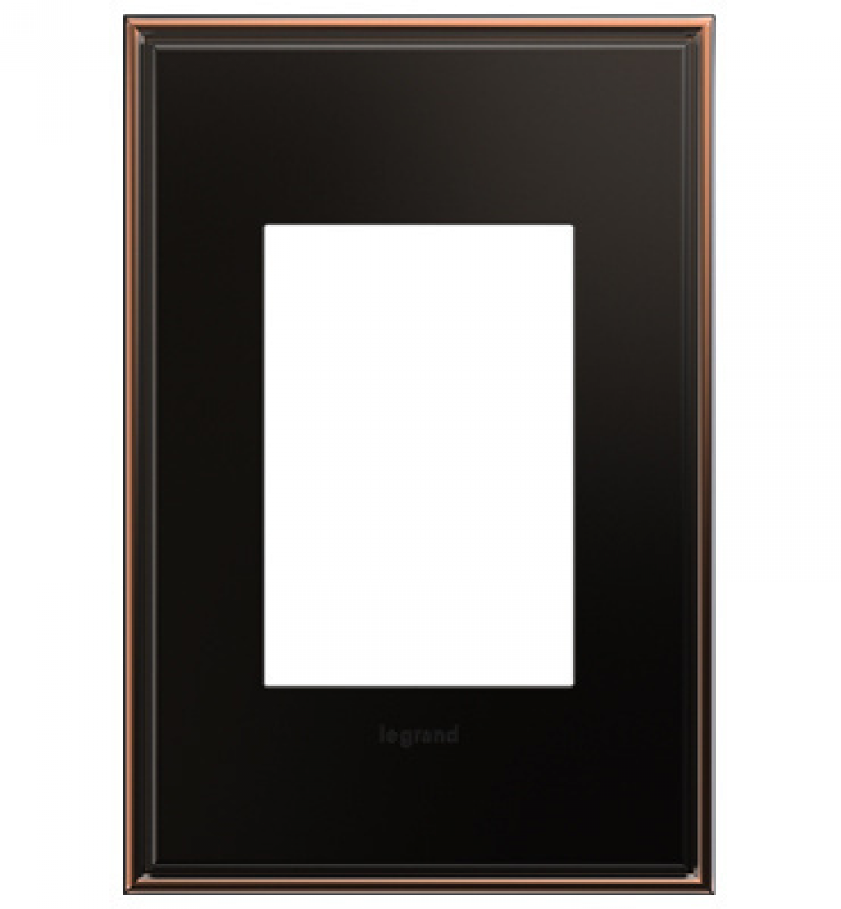 adorne Oil-Rubbed Bronze One-Gang-Plus Screwless Wall Plate