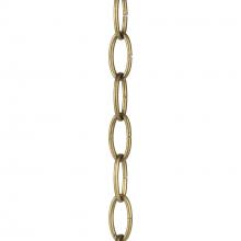 Progress P8758-175 - 48-Inch 9-gauge Distressed Brass Accessory Chain