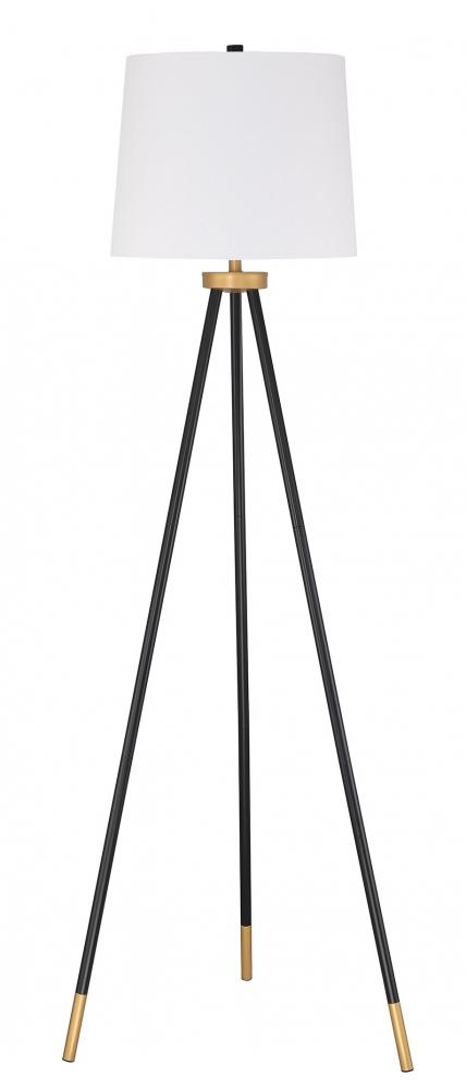 BL75LTX, Black/Satin Brass Tri-pod Base with White Shade
