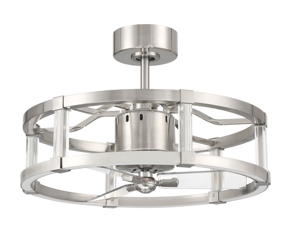 24" Overall, 18" Ceiling Fan w/Wi-Fi, Blades & LED Light Kit