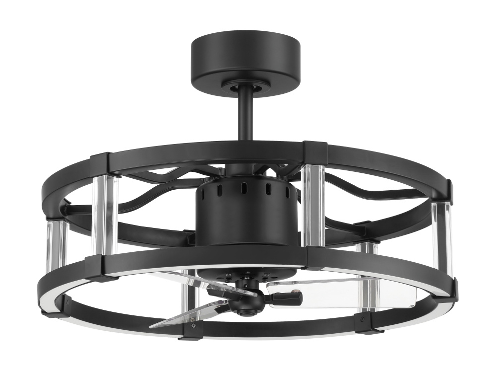 24" Overall, 18" Ceiling Fan w/Wi-Fi, Blades & LED Light Kit