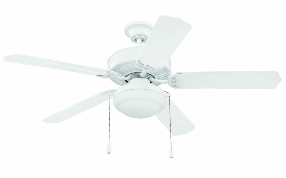 52" Ceiling Fan w/Blades & LED Light Kit, Wet Rated
