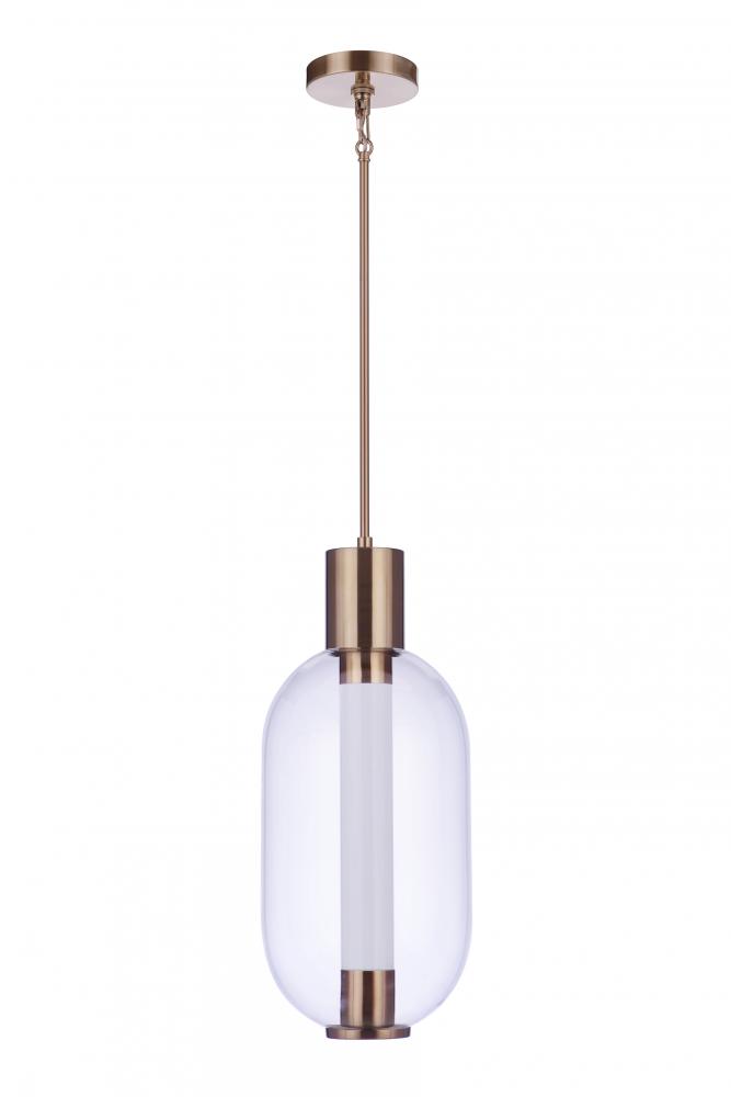 23.63Hx10W Oval LED Pendant