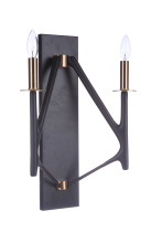 Craftmade 55562-FBSB - 2 Light Wall Sconce