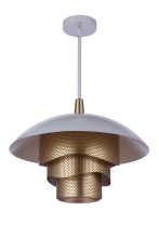 Craftmade P1010MWWMG-LED - LED 1 Light 19" Dome with Mesh Tiers Pendant