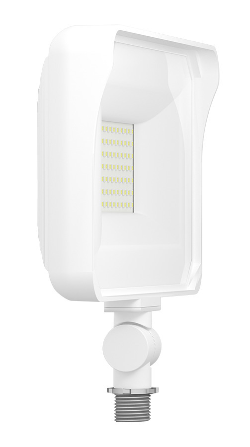 Floodlights, 6858 lumens, X34, 55W, knuckle mount, 80CRI 4000K, white, 277V