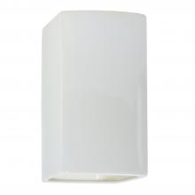 Justice Design Group CER-0950W-WTWT-LED1-1000 - Large LED Rectangle - Closed Top (Outdoor)