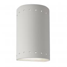 Justice Design Group CER-0995W-BIS-LED1-1000 - Small Cylinder w/ Perfs - Open Top & Bottom (Outdoor)
