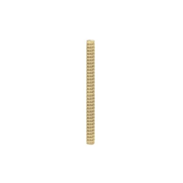 1/8 IP Steel Nipple; Yellow Zinc Plated; 16-1/2" Length; 3/8" Wide
