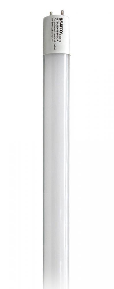 15 Watt T8 LED; Medium bi-pin base; 5000K; 50000 Average rated hours; 2200 Lumens; Type A; Ballast