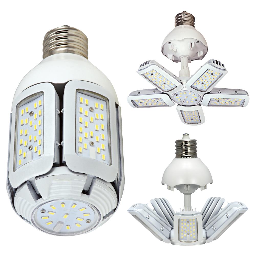 75 Watt - LED HID Replacement; 5000K; Mogul Extended base; Adjustable beam angle; 100-277 Volt