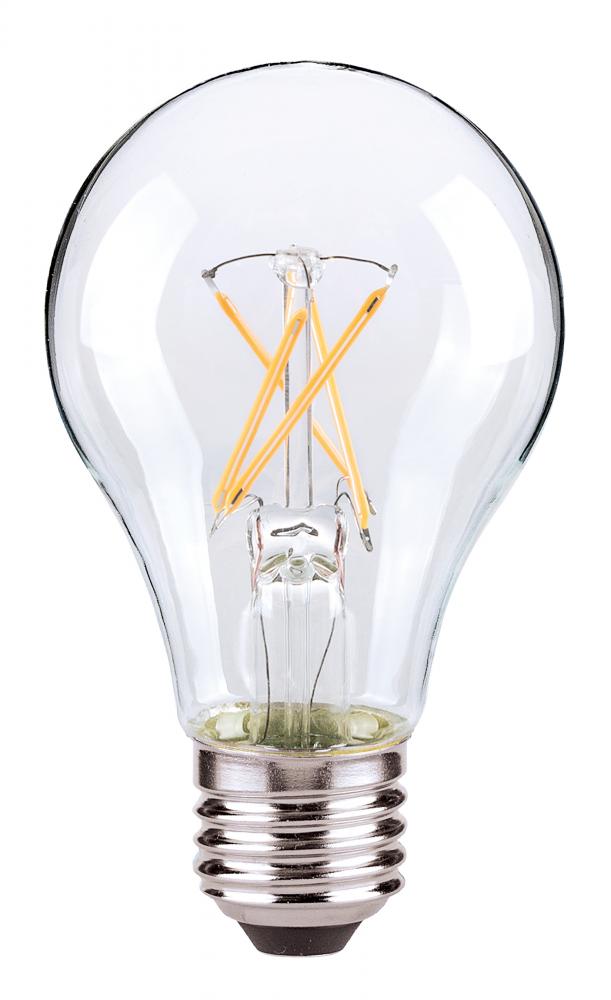 7 Watt A19 LED; Clear; Medium base; 2700K; 800 Lumens; 120 Volt
