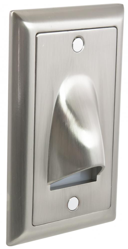 VERTICAL SCOOP FACEPLATE FOR SGL-LED, STAINLESS STEEL