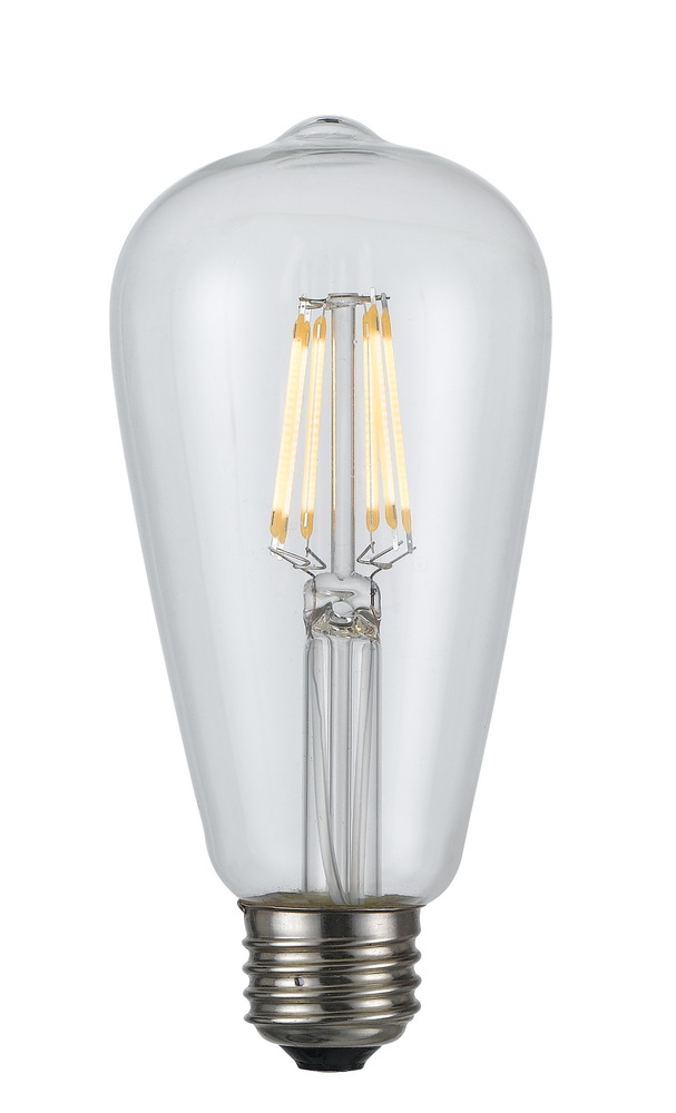 Edison LED Bulb, 6W, 22k, E26 Socket Base