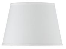 CAL Lighting SH-1248 - 10" Tall White Round Hardback Fabric Shade