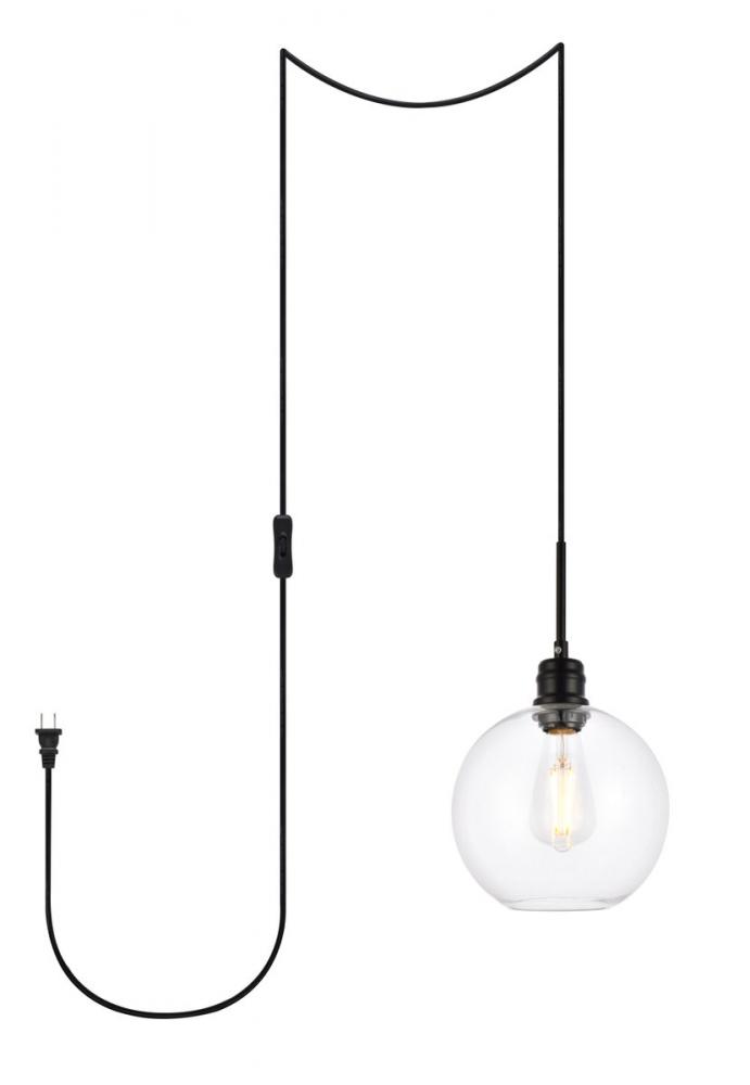 HANG D8"H14"L1 with plug BK