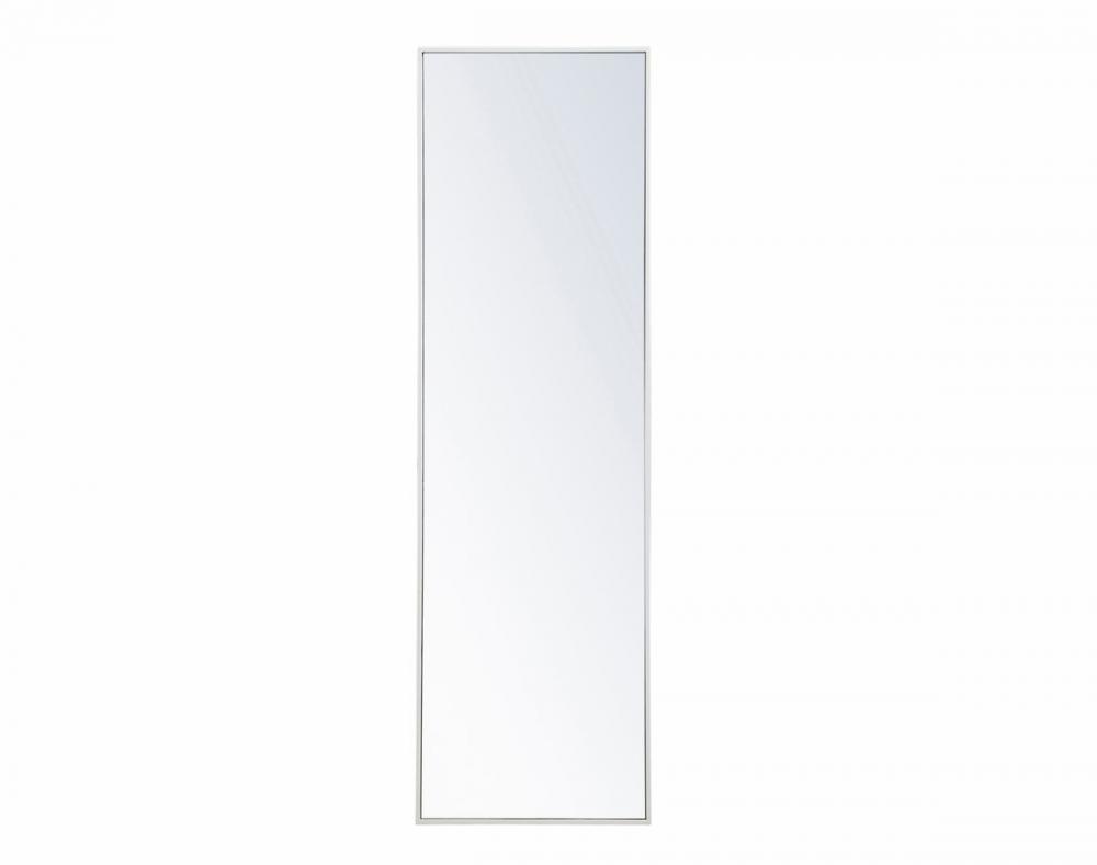 Metal frame rectangle mirror 18x 60 inch in White