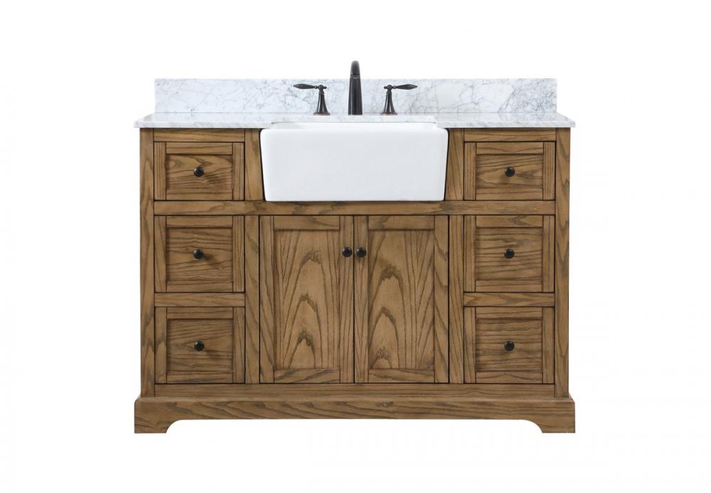48 inch Single bathroom vanity in green with backsplash
