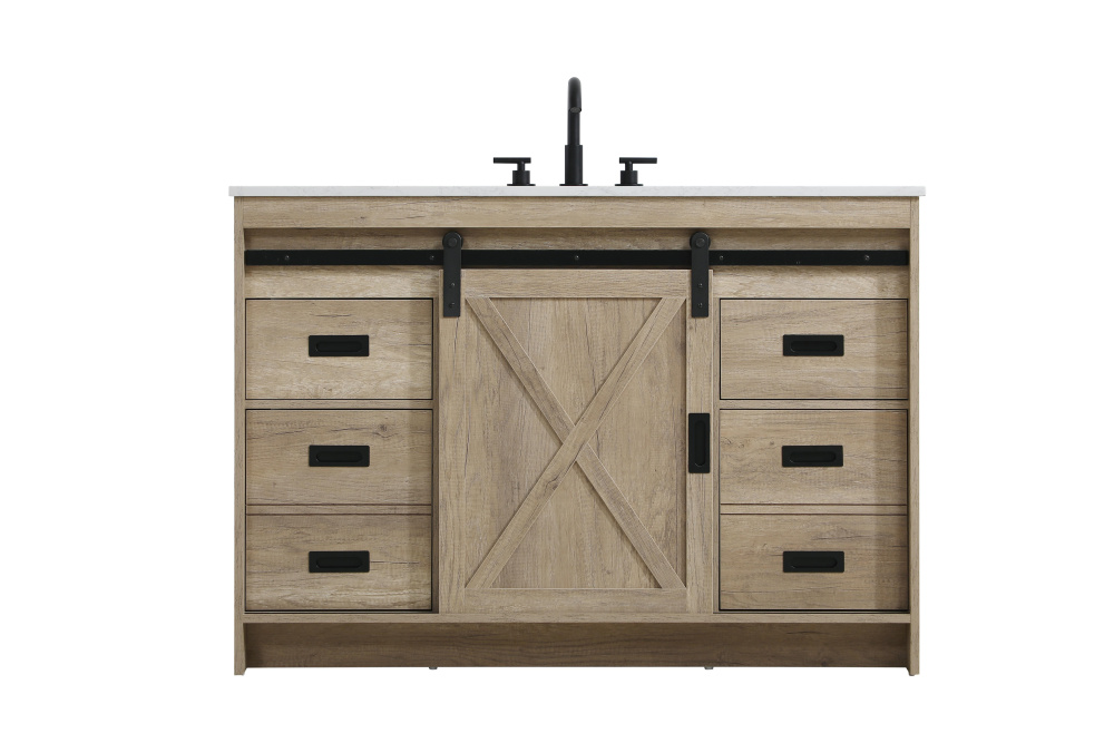 Austin 48 inch Single Bathroom Vanity in Natural Oak