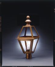 Northeast Lantern 1023-VG-LT3-FST - Post Verdi Gris 3 Candelabra Sockets Frosted Glass